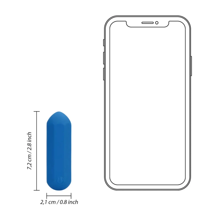 Wibrator typu bullet Loveline, heksagonalny kształt, silikon, 7,2 cm długości