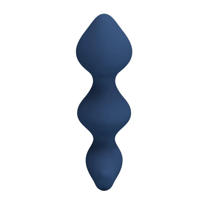 Masażer prostaty Mr. Play David, 11,8 cm, ergonomiczny kształt, niebieski silikon