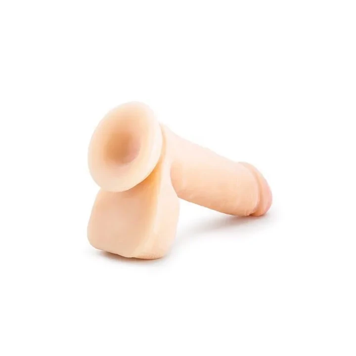 Dildo AU NATUREL 8calowy, TPE, realistyczna tekstura, przyssawka