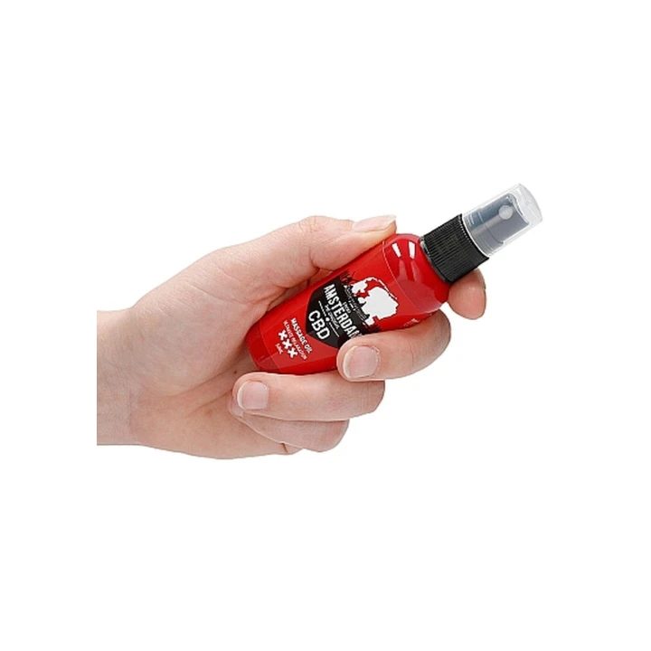 Olejek do masażu CBD - Amsterdam, 50 ml, naturalne składniki, relaksuje i nawilża
