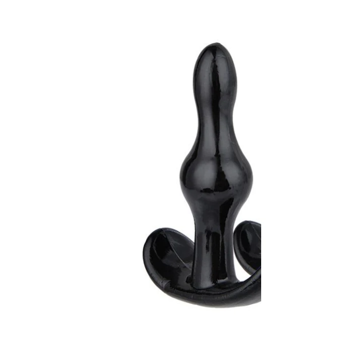 Zatyczka analna Rocket Anchor - Power Escorts - 8,5 cm, elastyczna, czarna