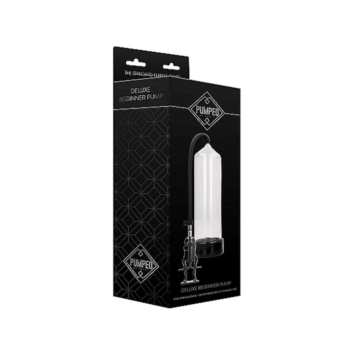Pompa do penisa PUMPED Deluxe - Przezroczysta, 23cm długości, 6cm średnicy