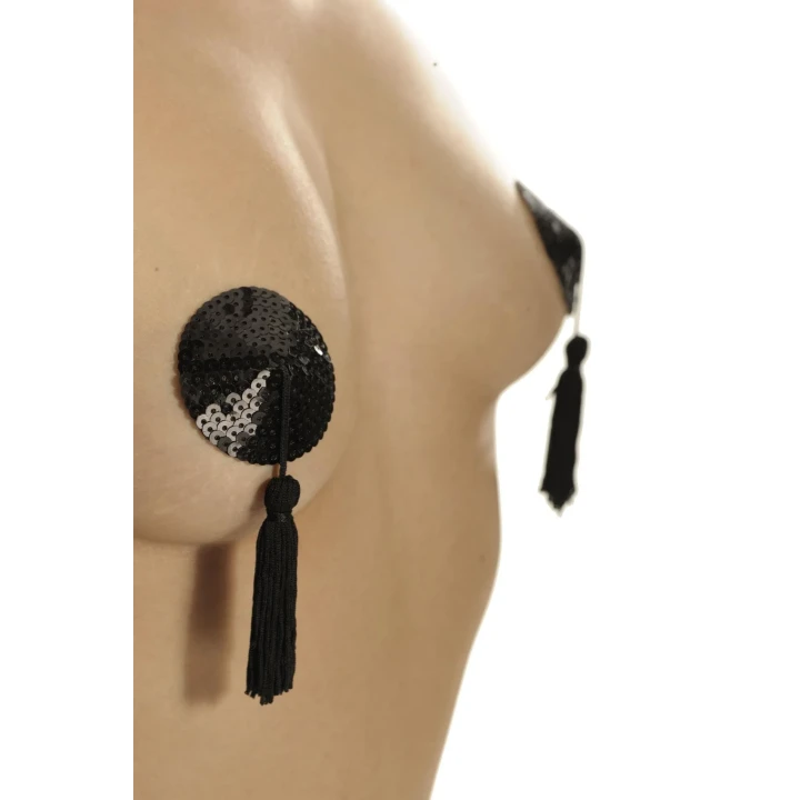 Zasłonki na sutki PARIS HOLLYWOOD - hipoalergiczne, złocone, średnica 58 mm