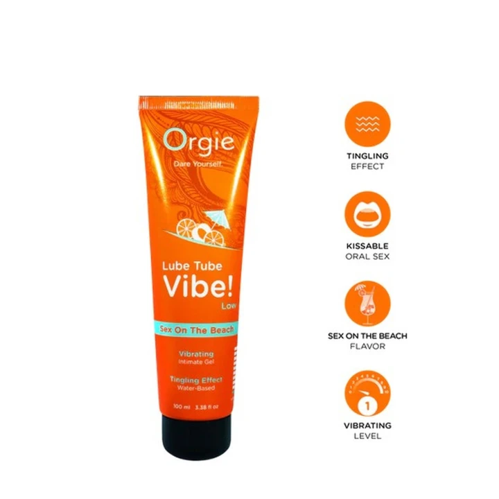 Żel Intymny Wodny Lube Tube Vibe! - 100ml, Efekt Mrowienia, Smak Sex On The Beach