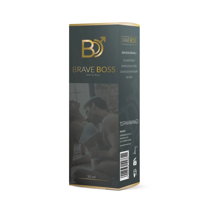 Preparat do opóźnienia wytrysku BRAVE BOSS 50 ml – Skuteczna formuła GMP, Bestseller