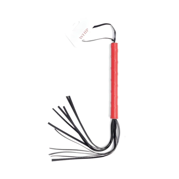 Pejcz erotyczny Fetish B - skórzany, długość 50 cm, mocny i wytrzymały