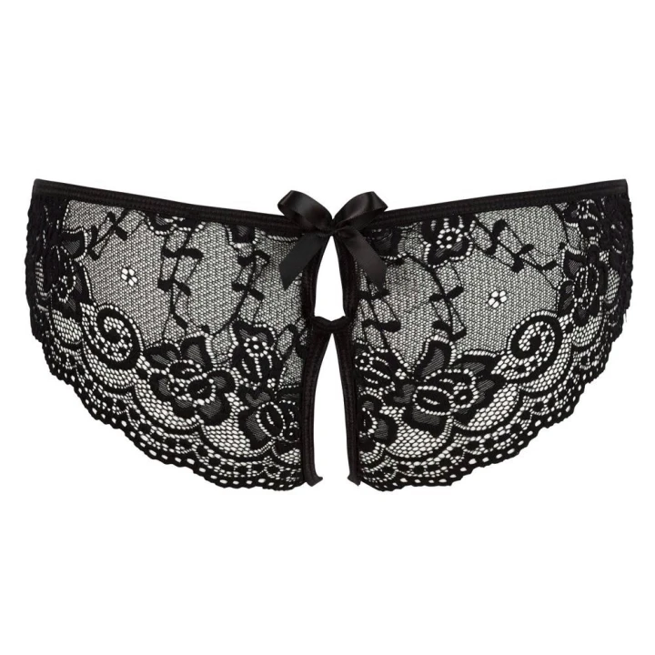 Majtki koronkowe COTTELLI LINGERIE, bez kroku, eleganckie, z kokardkami dekoracyjnymi