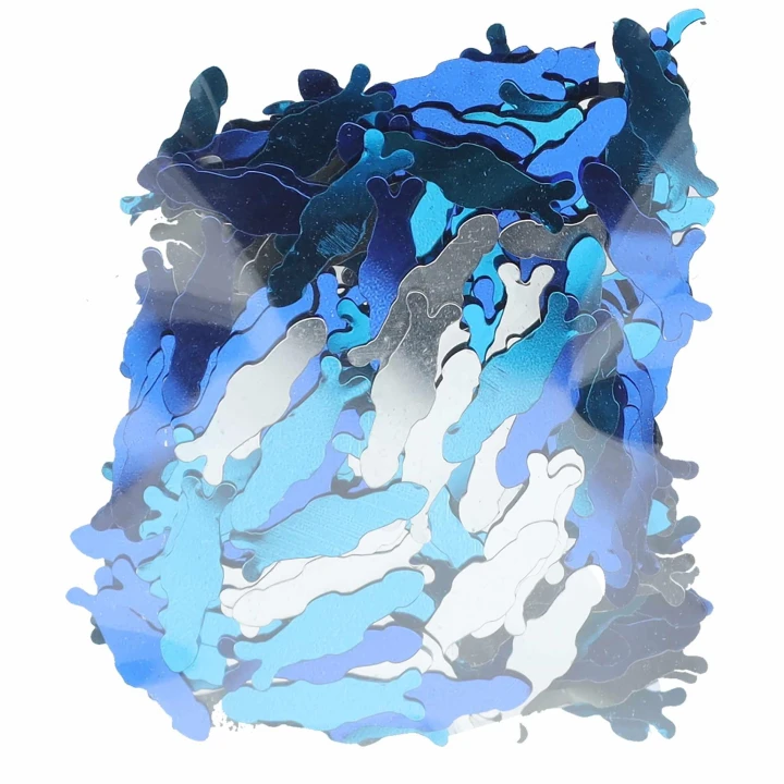 Dekoracja imprezowa - Multikolorowy Konfetti PVC, kształt penisków, idealne na wieczór panieński