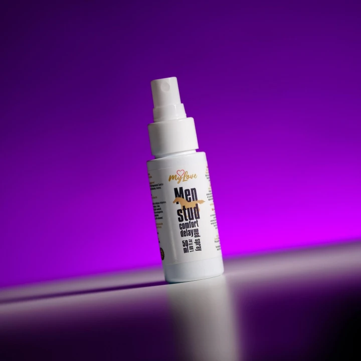 Spray opóźniający MyLove dla mężczyzn, 50 ml, z miętowym aromatem i łagodną formułą
