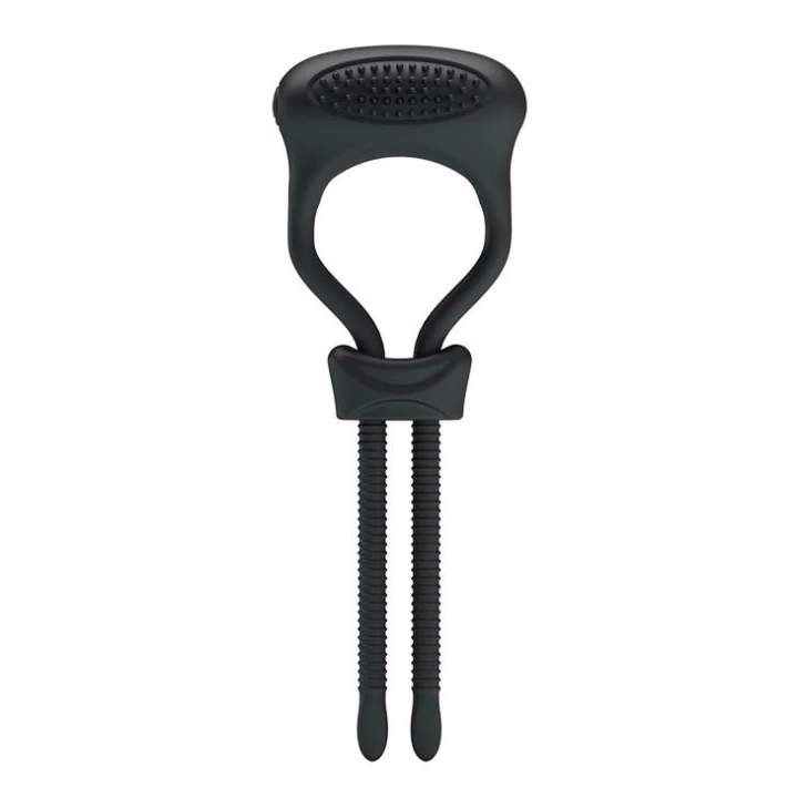 Pierścień na penisa PRETTY LOVE CURITIS z wibracjami, silikonowy, regulowany