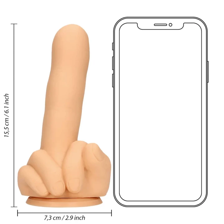 Dildo - Up Yours - Materiał: Silikon płynny, Wymiary: 2,90 cm, Design humorystyczny