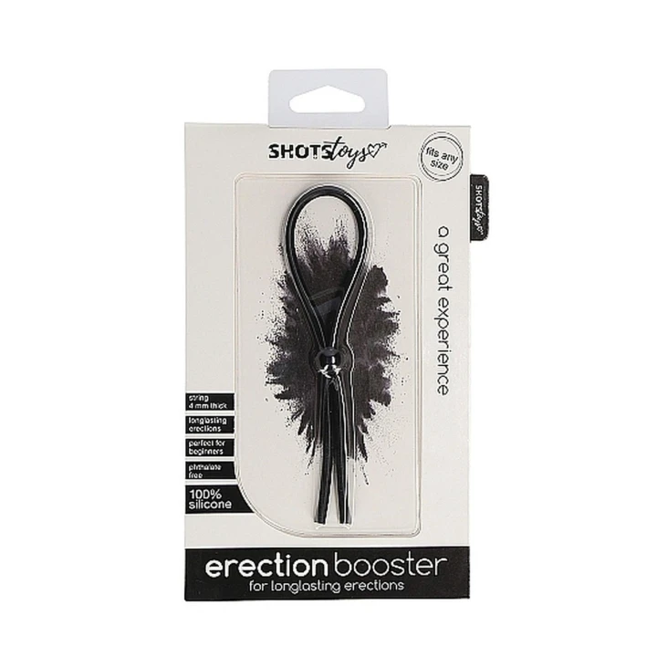 Pierścień regulowany na penisa - Black, silikonowy, wodoodporny, bez ftalanów