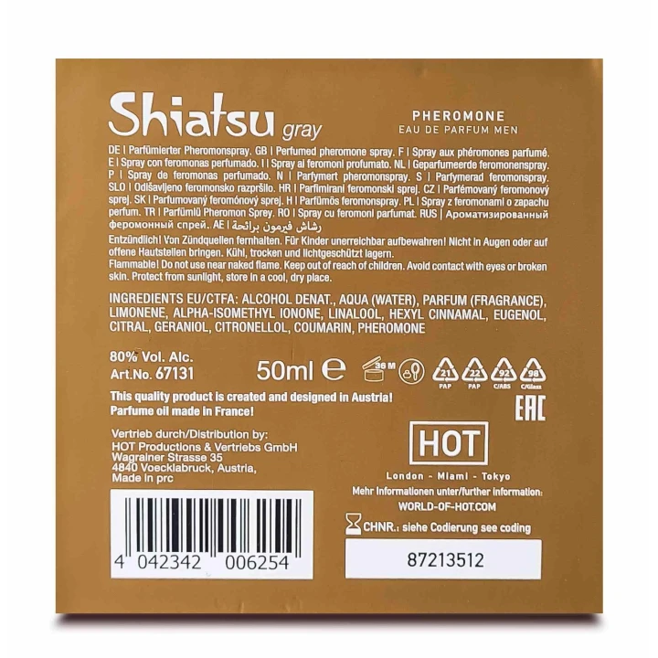 Perfumy feromonowe 50 ml SHIATSU - Wysoka koncentracja, Atrakcyjny zapach, Dla mężczyzn
