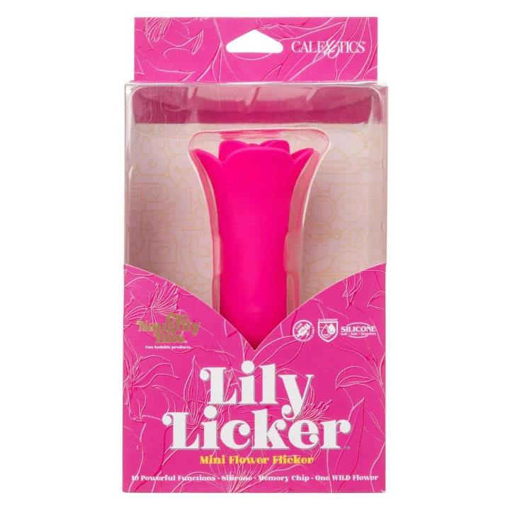 Masażer zewnętrzny Lily Licker - Mini, silikonowy, 10 trybów wibracji, wodoodporny IPX6