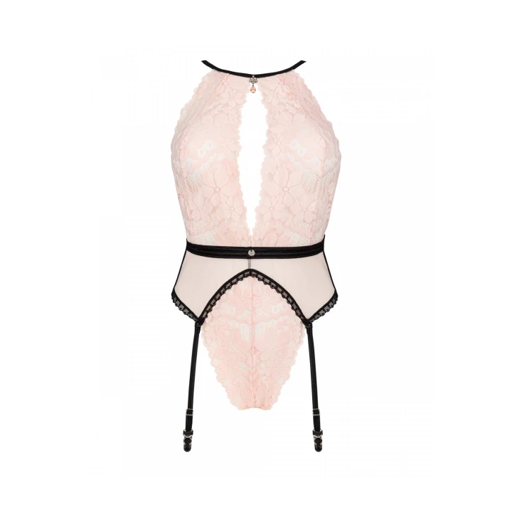 Body Lilines OBSESSIVE L/XL, koronkowe, z regulowanymi ramiączkami, pas do pończoch