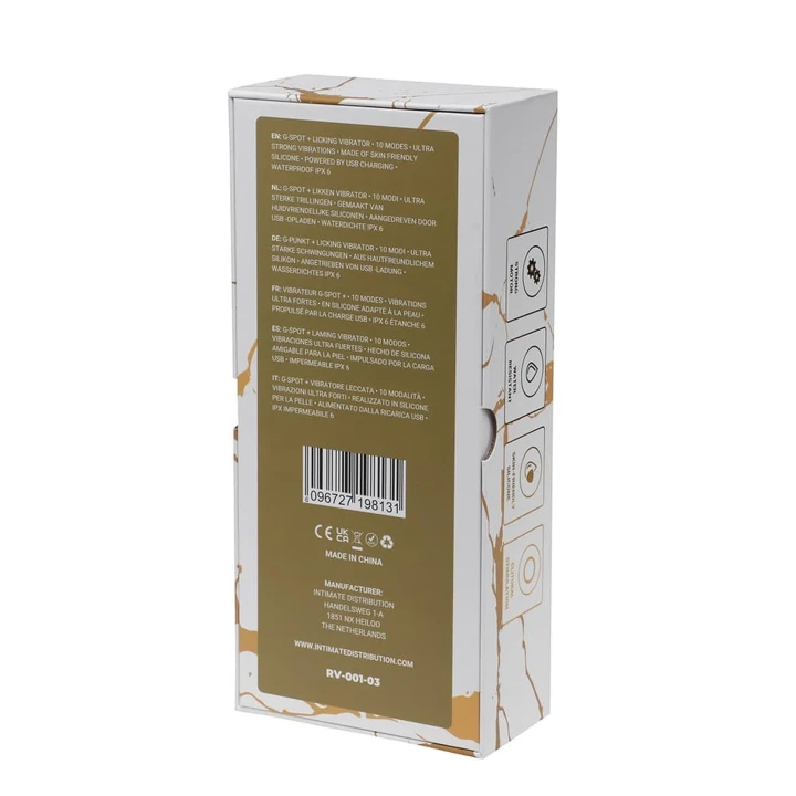 Wibrator G-Spot Rouge Velvet z silikonu, 10 trybów wibracji, wodoodporny IPX 6