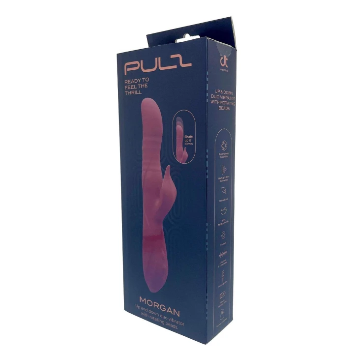 Wibrator duo PULZ Morgan, silikony/ABS, 3 silniki, wodoodporny IPX7