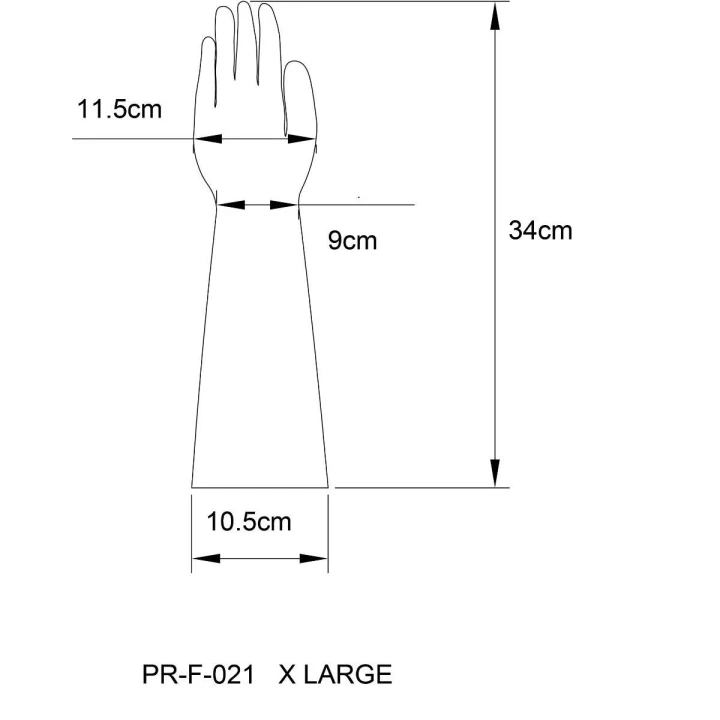 Rękawiczki lateksowe Prowler RED XL - elastyczne, mocne, bezszwowe wykończenie
