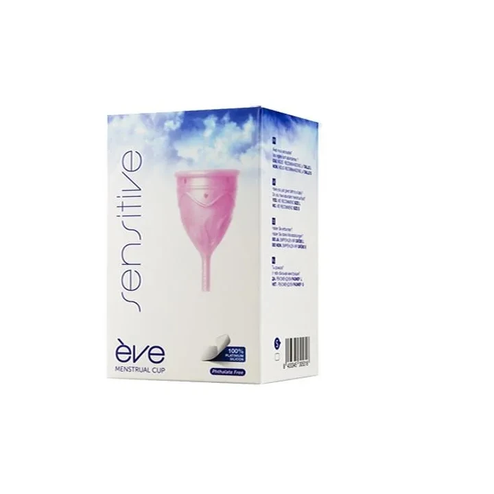 Kapturek menstruacyjny Eve Cup Sensitive L - Silikon medyczny, 3,7 cm, wygodny w użyciu