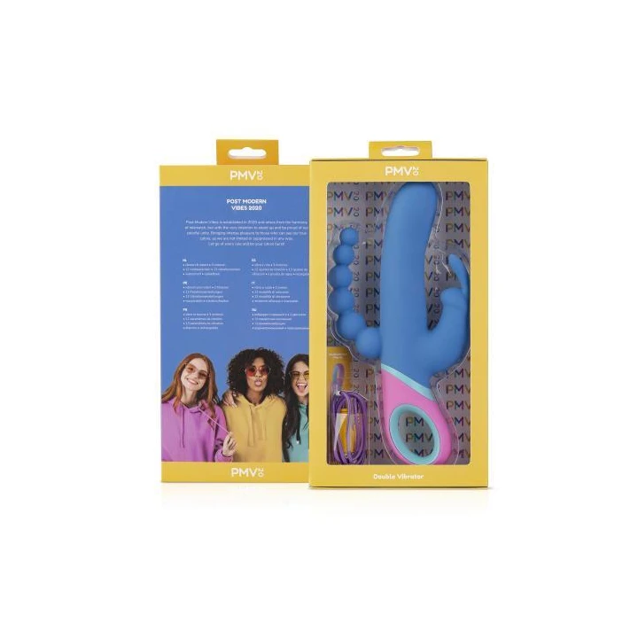 Wibrator podwójny Vice - 13 wibracji, 12 rotacji, wodoodporny IPX6