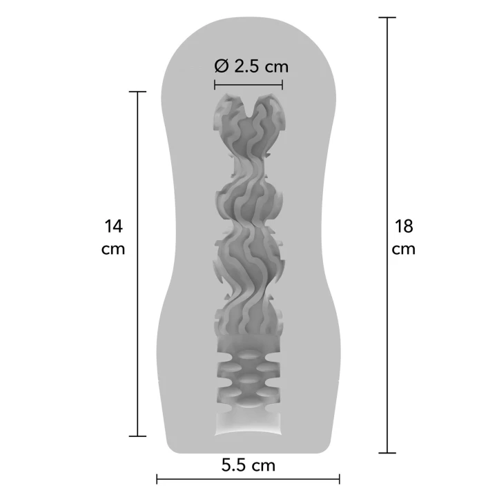 Wibrator Vacuum Tojektoy HERO, przezroczysta konstrukcja, ssący efekt, 18 cm