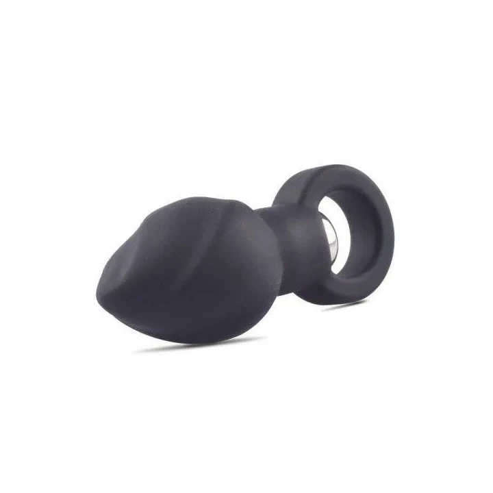 Plug analny wibrujący Helix - silikonowy, 8 cm, z bateriami, unikalny kształt