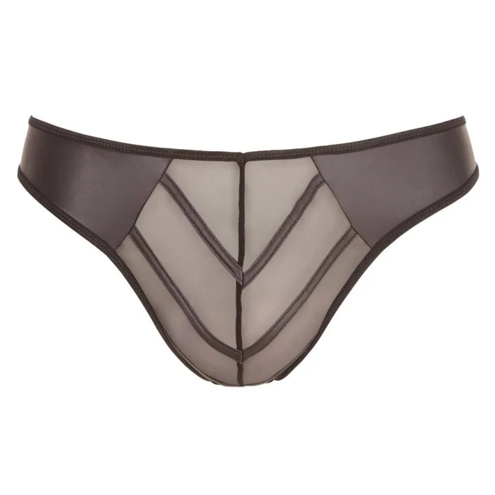 Stringi męskie Rio, 90% poliester, 10% elastan, przezroczysta wstawka, elastyczny materiał