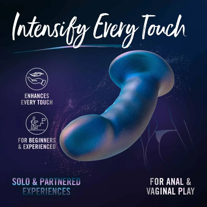 Wibrator strap-on Temptasia Rebellion – Puria® Platinum silikon, UltraSilk® powłoka