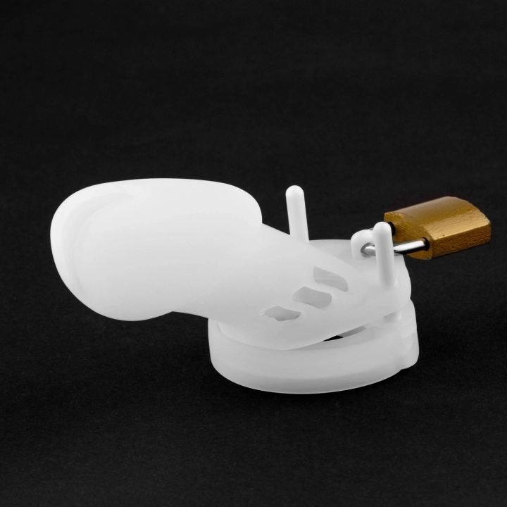 Klatka na penisa Silicone Control – zestaw 5 pierścieni, długość 7 cm, wymienne kołki