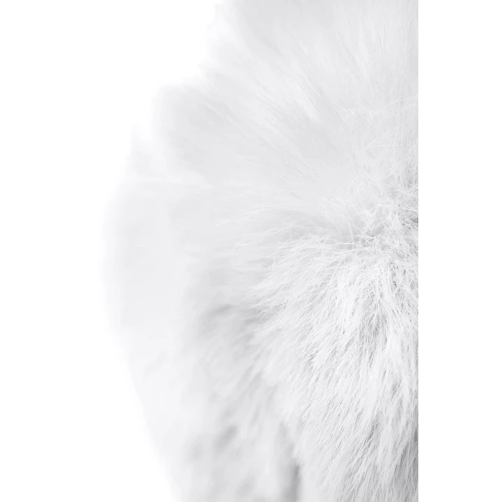 Korek analny TOYFA Metal, 13 cm długości, z faux futrem króliczka