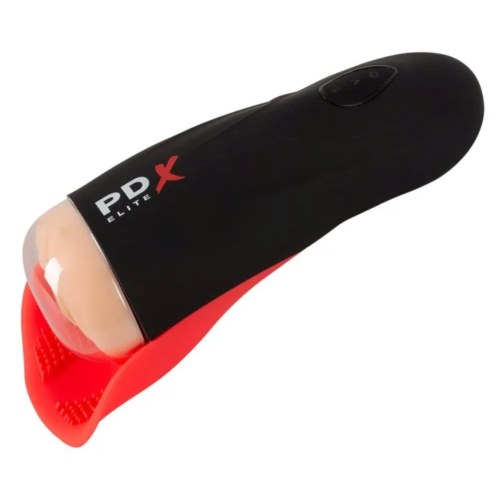 Masturbator PDX Elite z funkcją rytmicznego ssania i wibracji, długość 26,8 cm