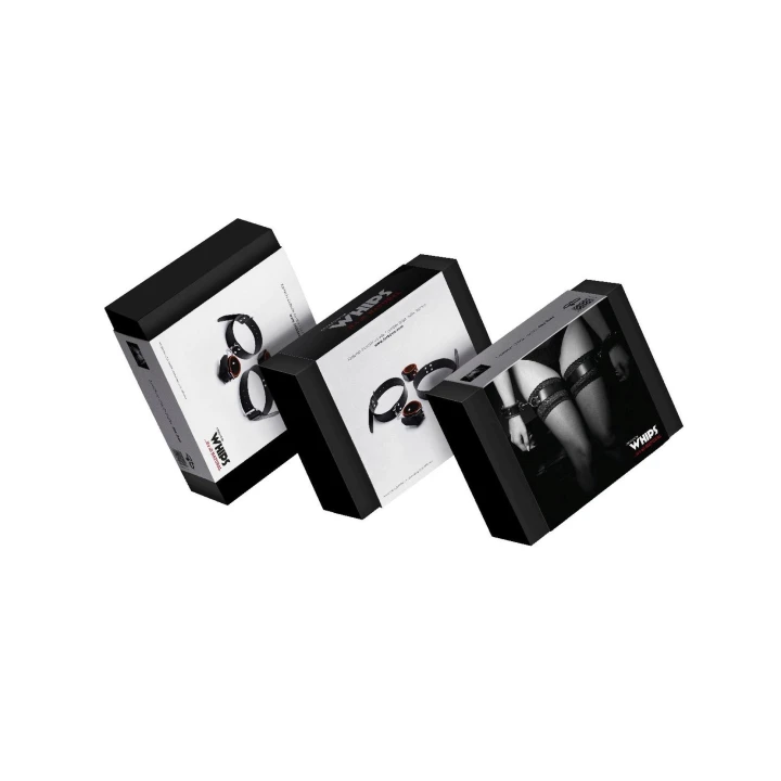 Kajdanki BDSM - Solidna skórzana uprząż na uda, naturalna skóra bydlęca, elegancka formacja