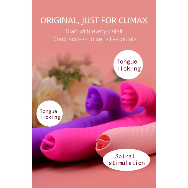 Stymulator łechtaczki Angelia, silikonowy, USB, 20 trybów wibracji, ruch posuwisto-zwrotny