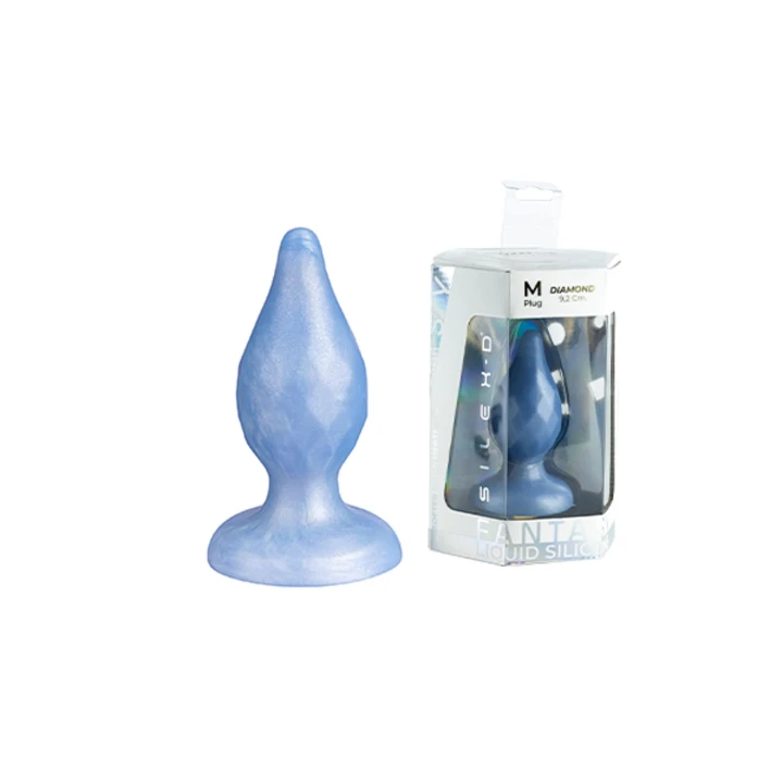 Korek analny Diamond by SILEXD, M, silikon termoreaktywny, 92 mm długości