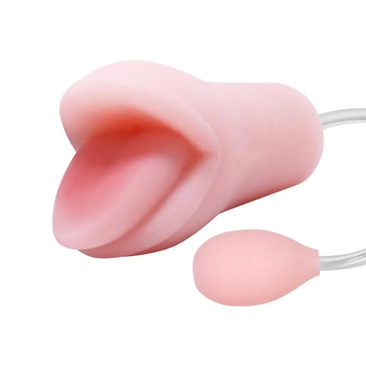 Masturbator męski BAILE z pompką ssącą i realistycznym materiałem TPR