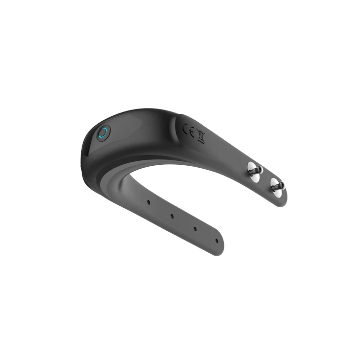 Wibrujący pierścień na penisa, regulowany silikonowy, 5 trybów wibracji, wyjątkowy komfort