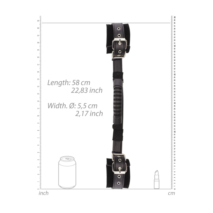 Kajdanki skórzane z uchwytem, wytrzymałe, komfortowe, idealne do zabaw BDSM