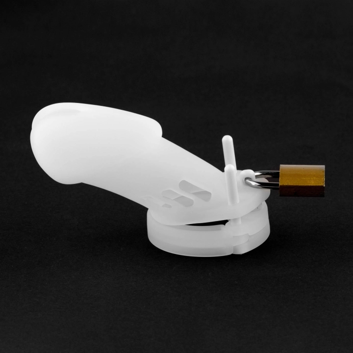 Klatka na penisa Silicone Control – zestaw 5 pierścieni, długość 7 cm, wymienne kołki