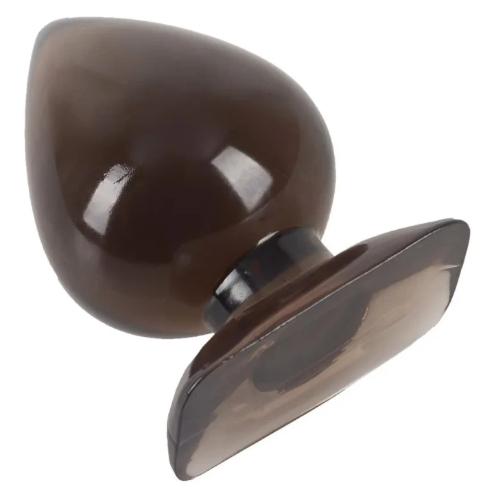 Wtyczka analna Big-Plug, PVC, długość 13 cm, średnica 2-7,5 cm, czarna transparentna