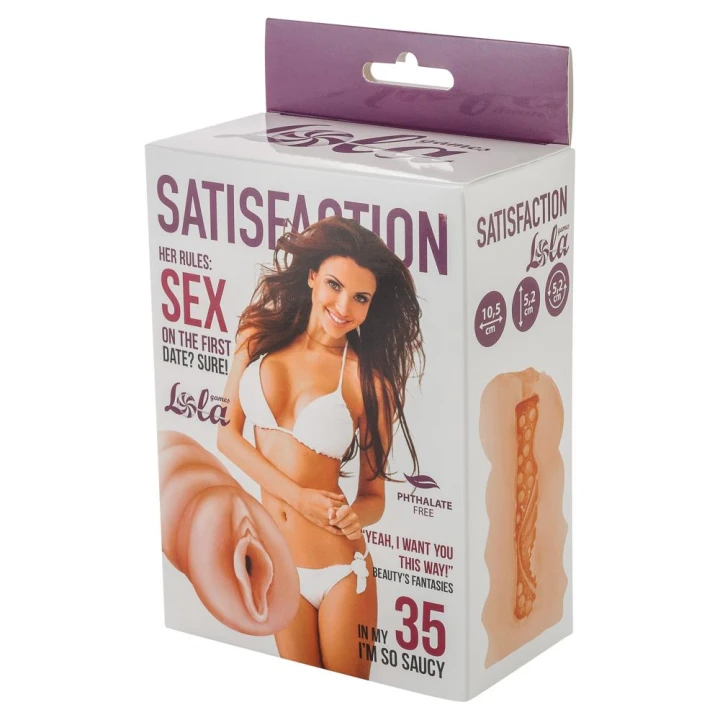 Masturbator - Satysfakcja, długość 10,5 cm, średnica otworu 0,7 cm, TPE