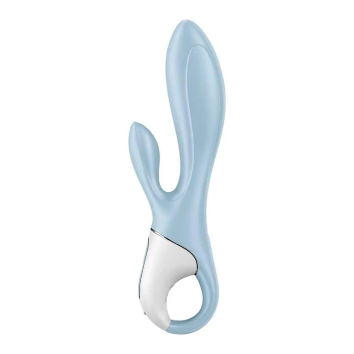 Wibrator do punktu G z możliwością pompowania Satisfyer Air Pump Bunny 1, 2 silniki, 12 programów