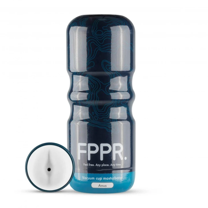 Masturbator analny FPPR - biały, 100% wodoodporny, miękki materiał TPE, długość 17 cm