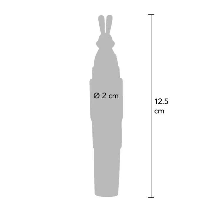 Stymulator łechtaczki Bunny - mini wibrator 5 cali, różowy, TPR-TPE