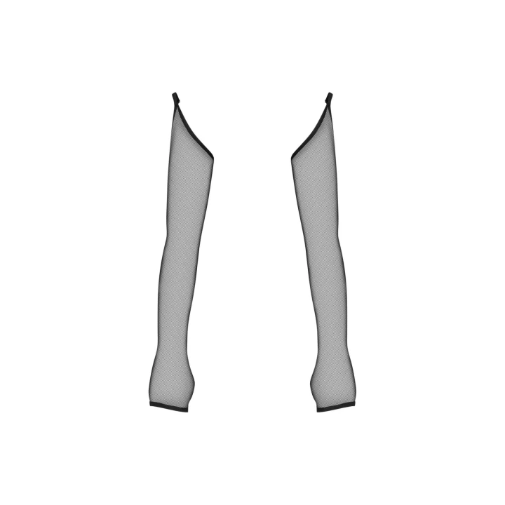 Rękawiczki erotyczne OBSESSIVE Nesari, siateczka transparentna, uniwersalne zapinanie, XL/2XL