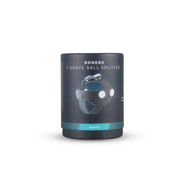 Rozdzielacz piłek silikonowy Boners T-shape, regulowane pierścienie, terapeutyczne zastosowanie