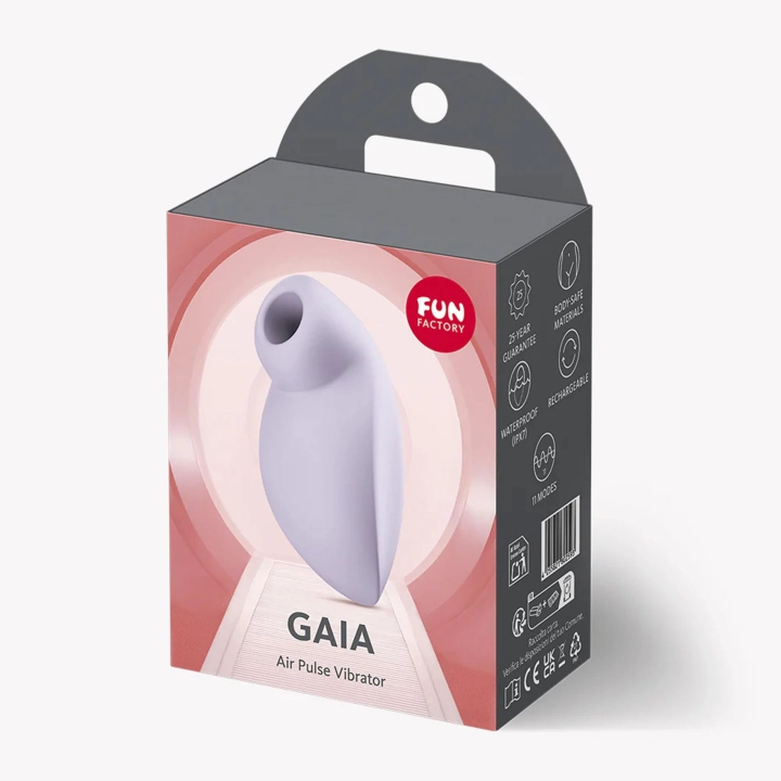 Stymulator łechtaczki Gaia Lavender – 11 programów, IPX7, ładowanie USB-C
