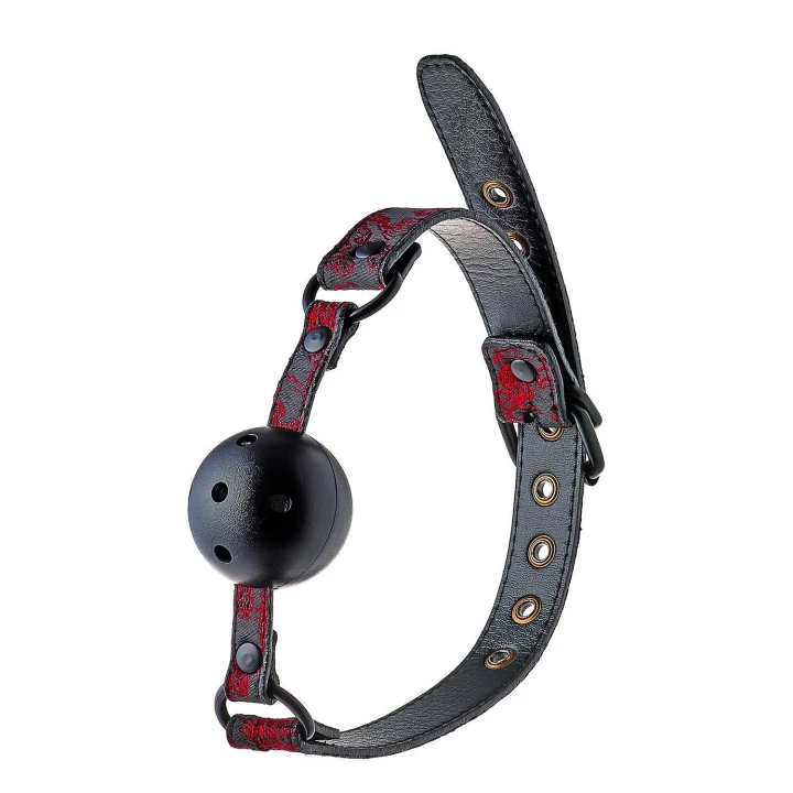 Knebel oddychający BLAZE DELUXE z regulowanym paskiem, materiał: neopren, żelazo, nylon