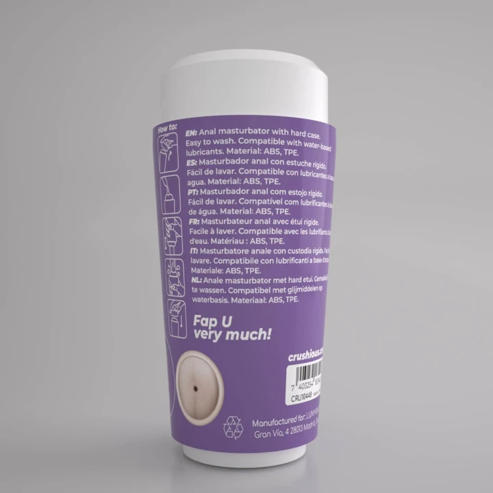 Masturbator męski Crushious Fappucino – TPE/ABS, regulowany efekt ssania, trójwariantowy