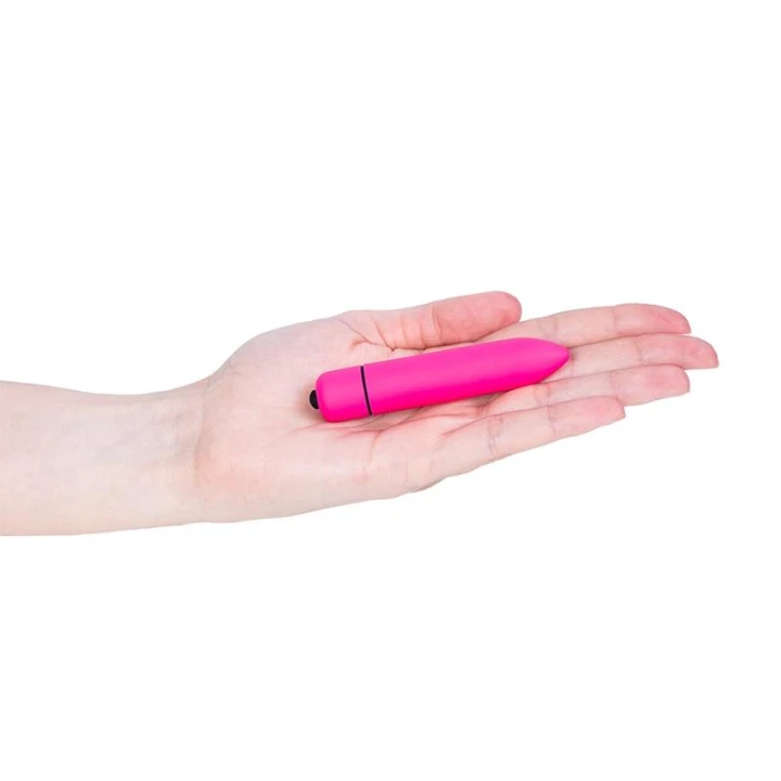 Wibrator punktowy Pink Vibro Mini Bullet – 10 trybów, zasilanie AAA, 9 cm