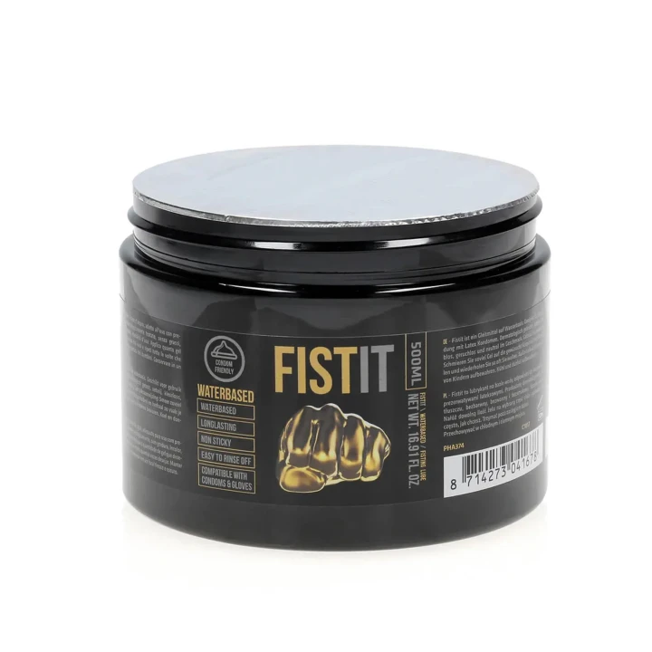 Lubrykant na bazie wody FistIt - 500 ml, lekka formuła, łatwe zmywanie, kompatybilny z prezerwatywami